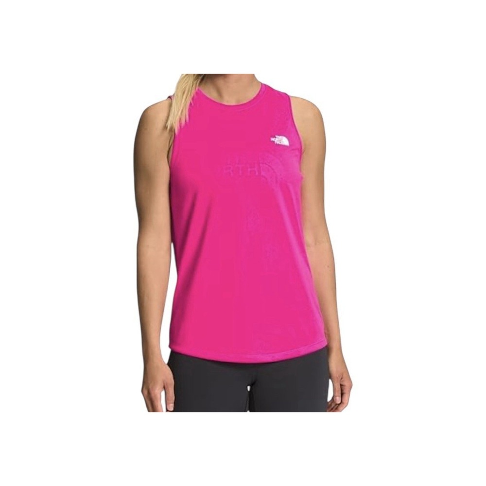 The North Face Top Flashdry Shirt Women's XL Hot Pink Relaxed Fit‎ Athleisure